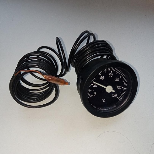Термометр панели управления 0 – 120 С°, D.60 с капиллярной трубкой, 2,5 м.